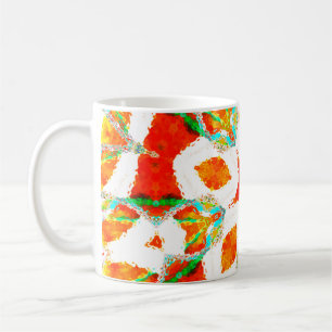 Mug Fonte colorée symétrique motif, céramique