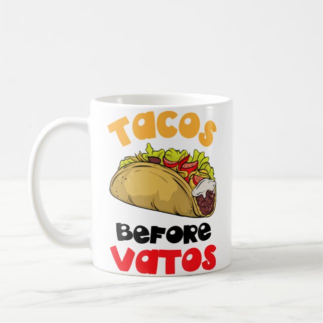 Mug Food Lovers Tacos Before Vatos (Gauche)
