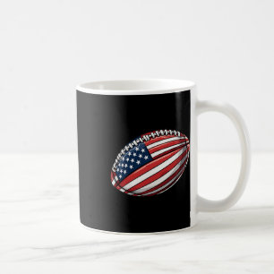 Mug Football américain 4 juillet Drapeau américain Pat