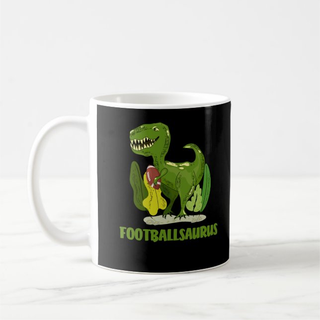 Mug Football américain jouant Trex Funny Dino Sport (Gauche)