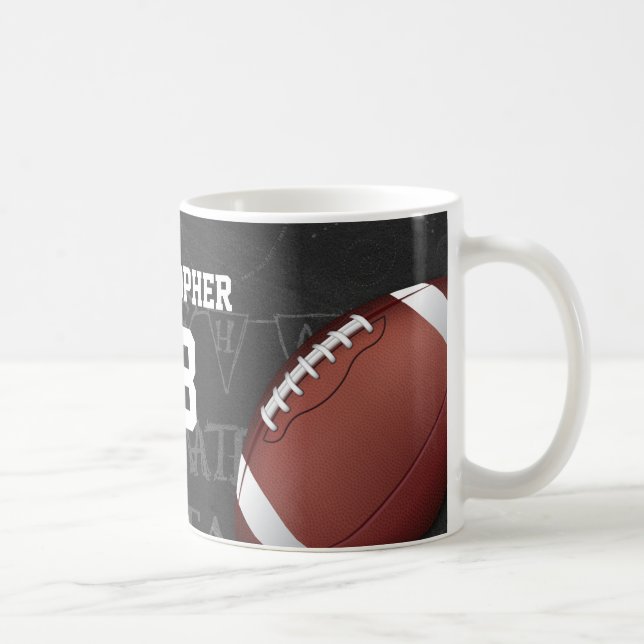 Mug Football américain personnalisé de tableau (Droite)