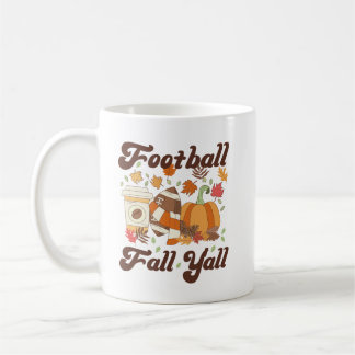 Mug Football Automne Café Citrouille Automne Y'all