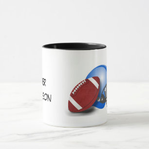 Mug Football et casque personnaliser avec nom