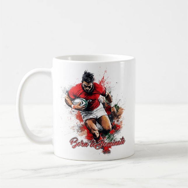 Mug Football Fans Graphic and Text (Gauche)