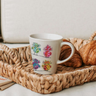 Mug for gifts (Colourful Whimsical Birds 01)