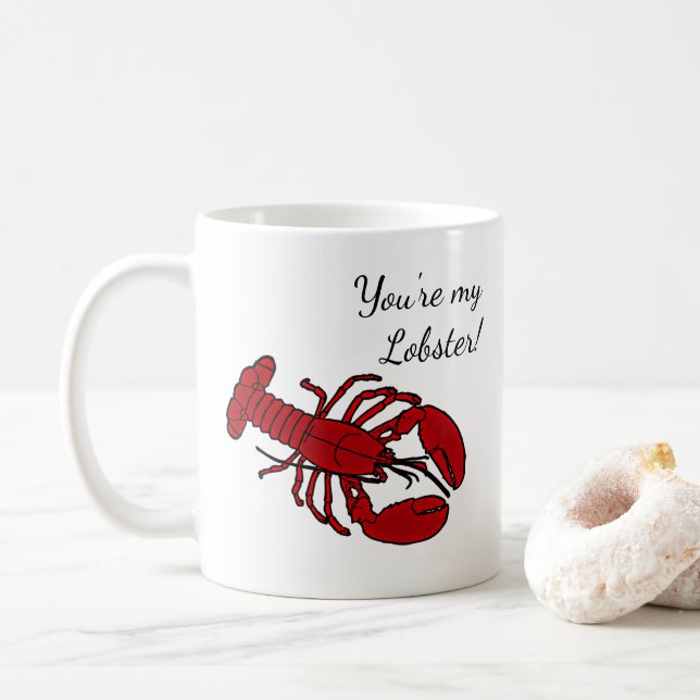 Mug For Girlfriend Boyfriend | You're My Lobster (With Donut)