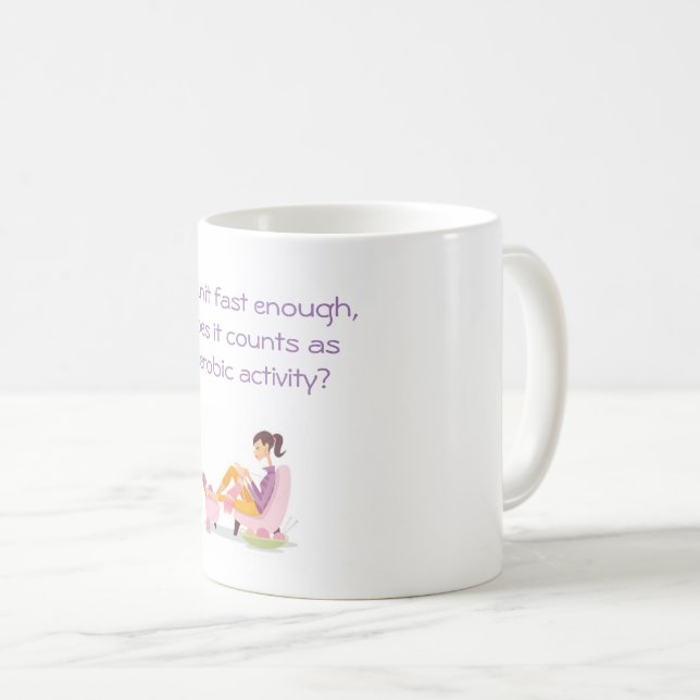 Mug for knitters (Front Right)