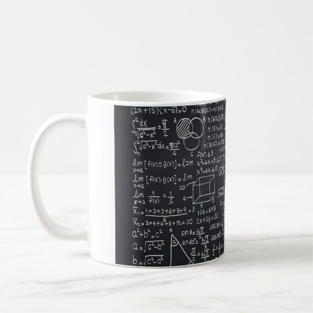 mug for math teacher, math, statistics, people who (Left)