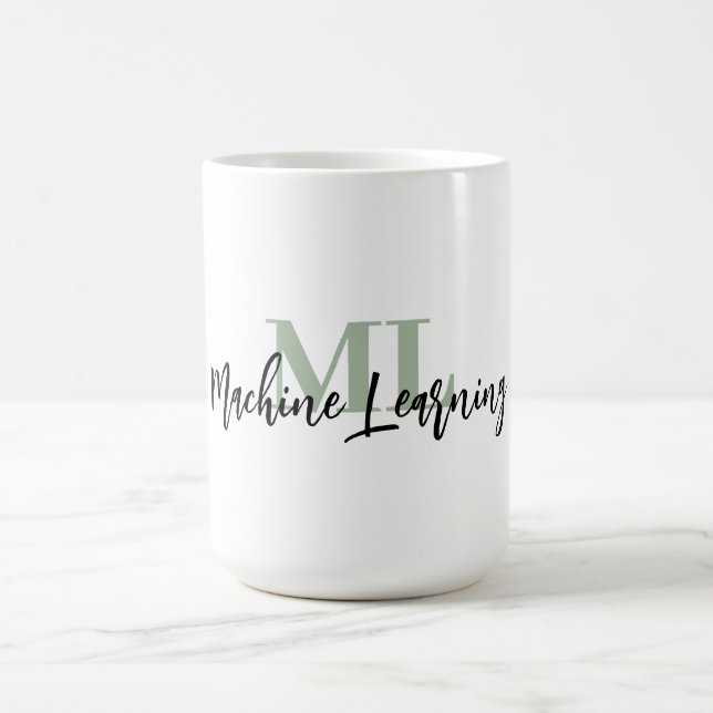 Mug For ML Lovers & Tech Enthusiasts – Sage Green ML  (Centre)