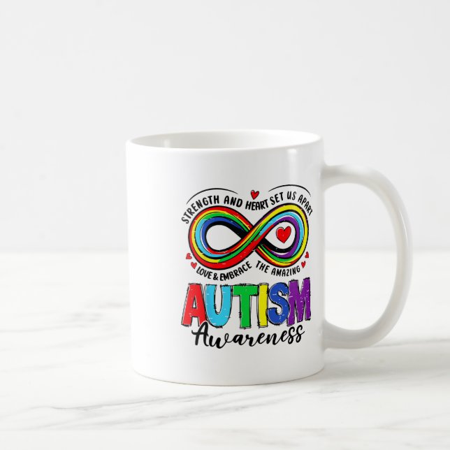 Mug Force De sensibilisation sur l'autisme Et Coeur No (Droite)