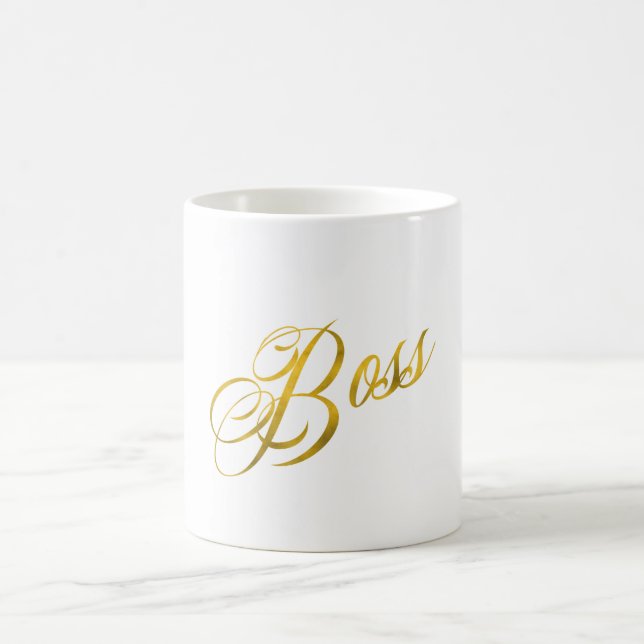 Mug Force métallique de feuille d'or de Faux de (Centre)