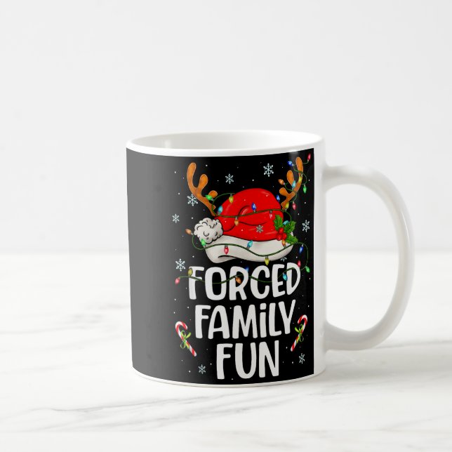 Mug Forced Family Fun Sarcastic Christmas Funny Men Wo (Droite)