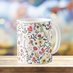 Mug Forest Thicket Mountain Fleurs sauvages Design flo