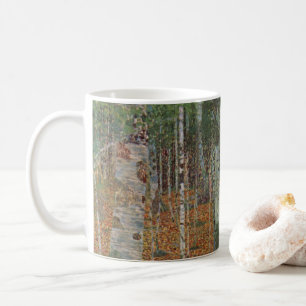 Mug Forêt de bouleau par Gustav Klimt, Art Nouveau Vin