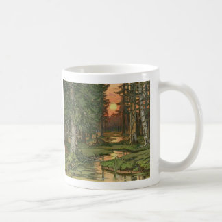 Mug "Forêt de féerie au coucher du soleil" par Ivan