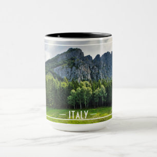 Mug Forêt de montagne avec pins dans le nord de l'Ital