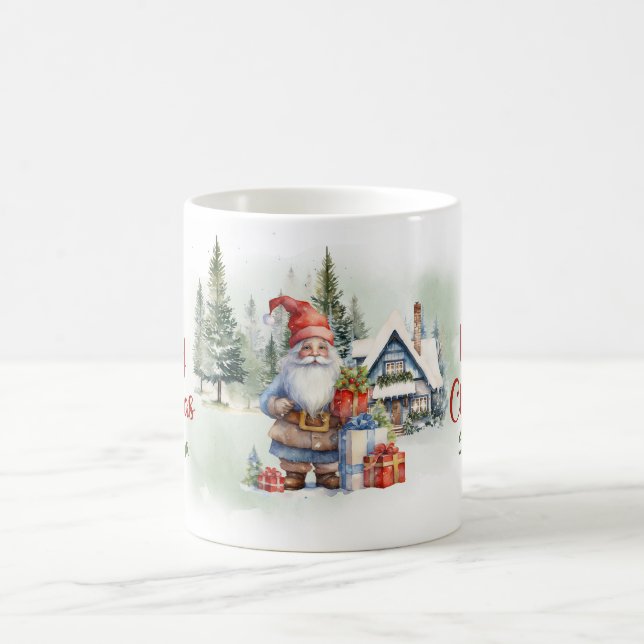 Mug Forêt de Noël confortable avec gnome (Centre)