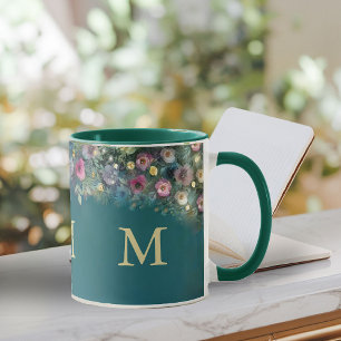 Mug Forêt enchantée Rose verte verte Fée Bois