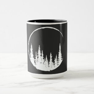 Mug Forêt Florale Arbre Arbre Aimant Forêt Arbre