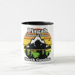 Mug Forêt nationale de Pisgah vintage Caroline du Nord