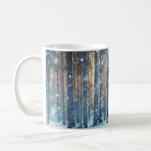 Mug Forêt neigeuse Scène hivernale gelée