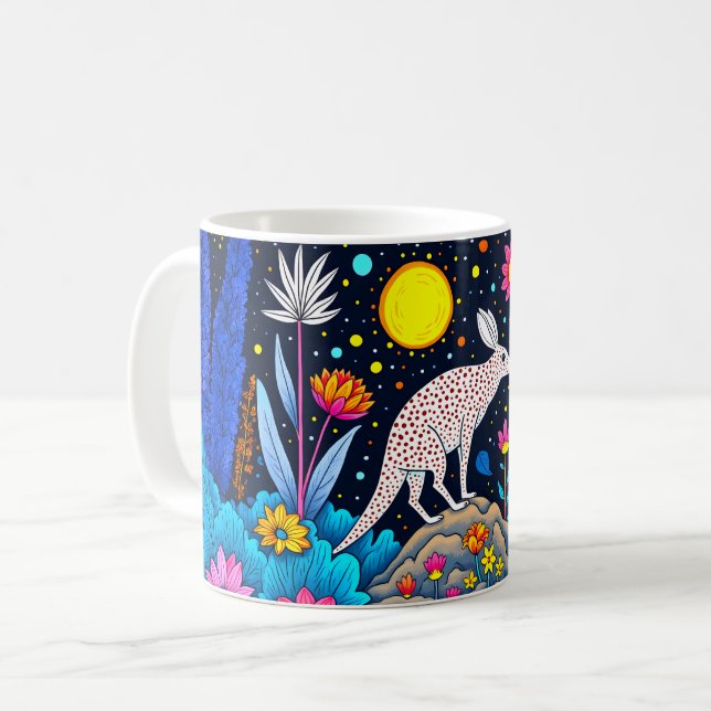 Mug Forêt nocturne rêveuse (Devant gauche)