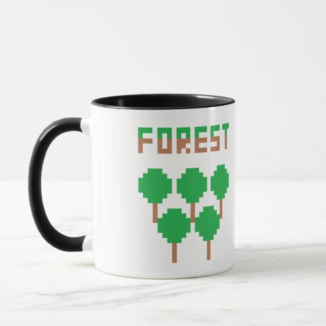 Mug Forêt Pixelisée (Gauche)