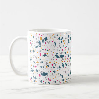 Mug Formas modernas azules y rosas