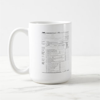 Mug Forme 1040 d'impôt sur le revenu