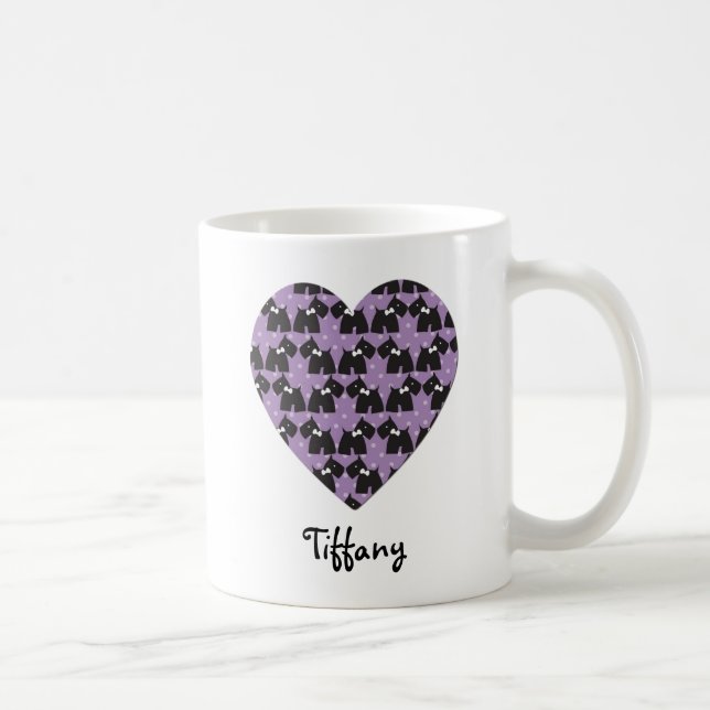 Mug Forme cardiaque Cute Terrier (Droite)