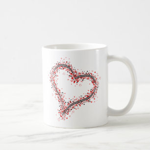 Mug Forme graphique de coeur composée de beaucoup de