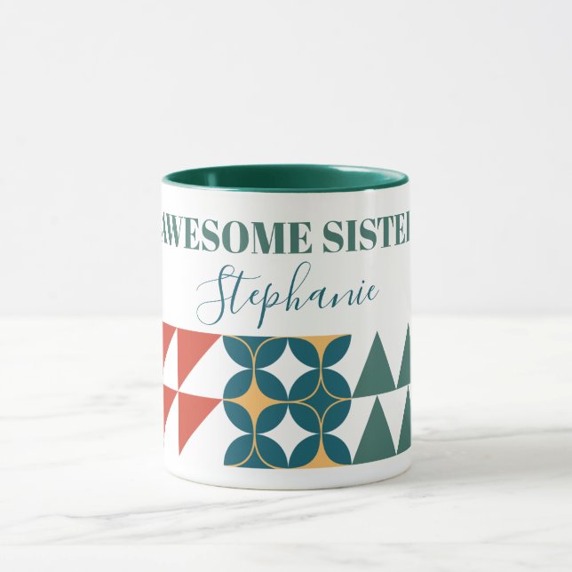 Mug Forme pétale géométrique circulaire triangulaire (Centre)