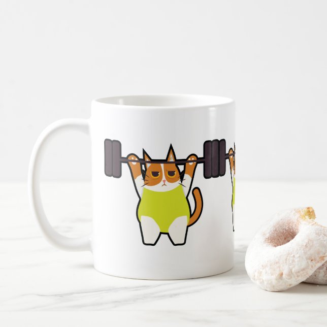 Mug Forme physique drôle de séance d'entraînement (Avec donut)