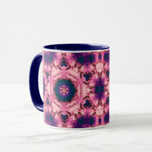Mug formes arrondies mandala kaléidoscope Abstraites