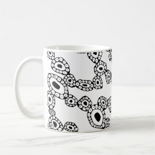 Mug Formes de blobs de cercle aléatoires abstraites