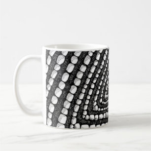 Mug Formes de stylo et d'encre de triangle abstrait dé