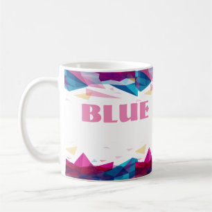 Mug Formes de vision rose bleu