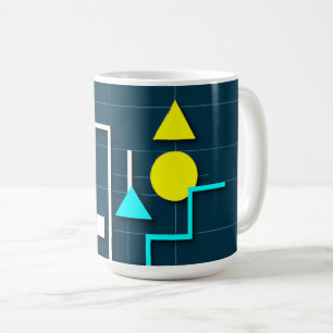 Mug formes géométriques abstraites