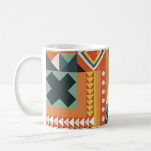 Mug Formes géométriques, arrière - plan simple plat.