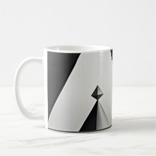 Mug Formes géométriques en noir blanc gris