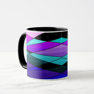 Mug formes géométriques modernes Abstraites triangles 