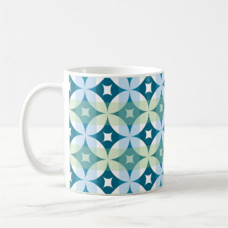 Mug Formes géométriques, papier peint abstrait vintage