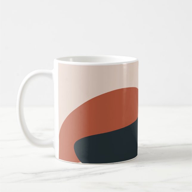 Mug Formes organiques Tons chauds Moderne     (Gauche)