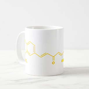 Mug Formule chimique moléculaire de curcumin curcumin