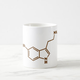 Mug Formule chimique moléculaire de sérotonine
