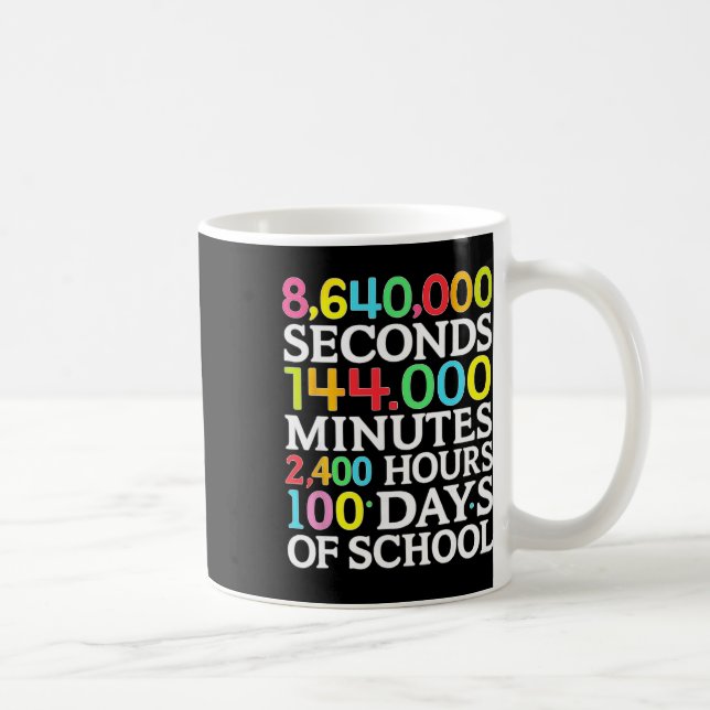 Mug Formule Mathématique 100 Jours D'école Prof De Mat (Droite)