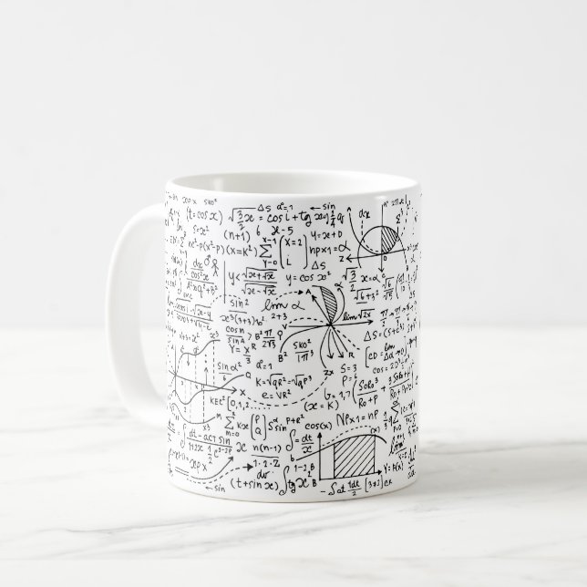 Mug Formules mathématiques (Devant gauche)