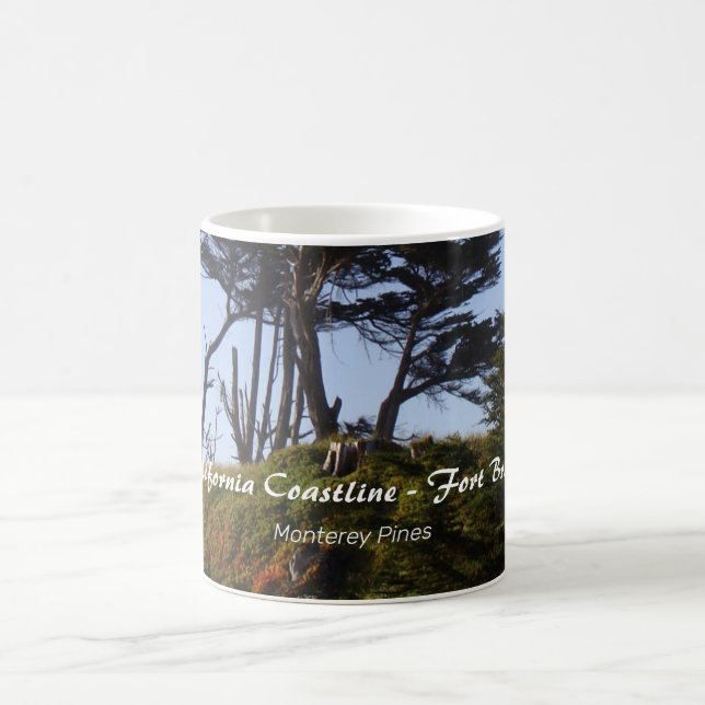 Mug Fort Bragg California Coastline Monterey Pines (Centre)
