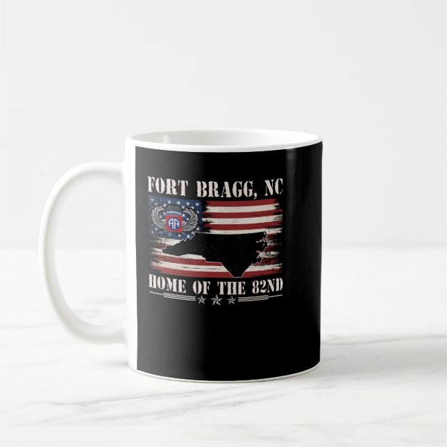 Mug Fort Bragg NC Accueil Du 82e Bateau  (Gauche)