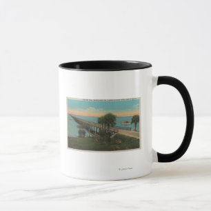 Mug Fort Myers, la Floride - vue de traînée Bridg de